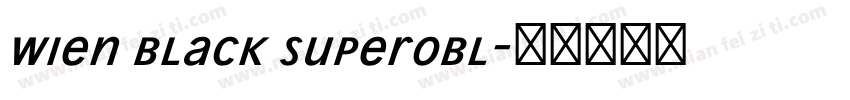 Wien Black Superobl字体转换